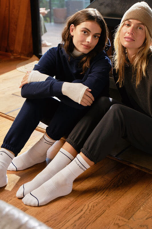 Perfect White Tee You Are Perfect Socks