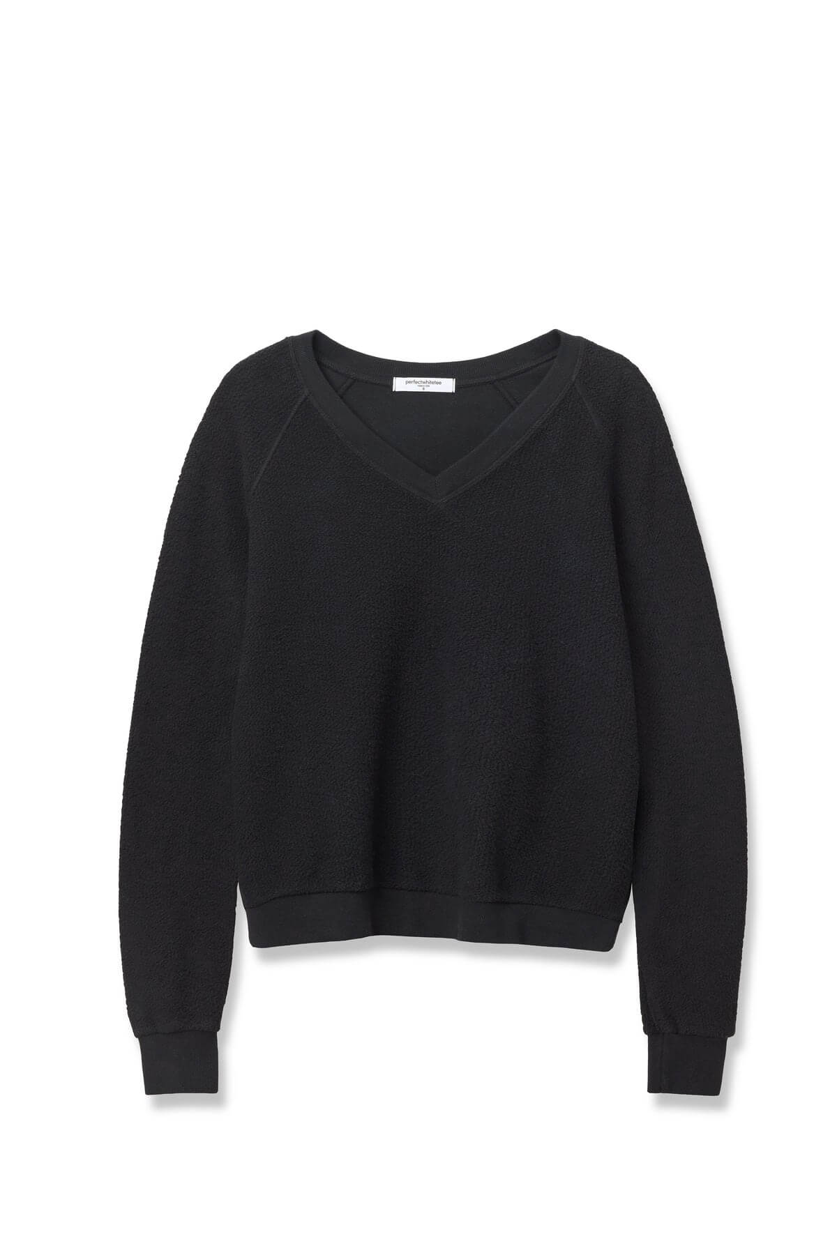 Perfect White Tee Zuri sweatshirt in black