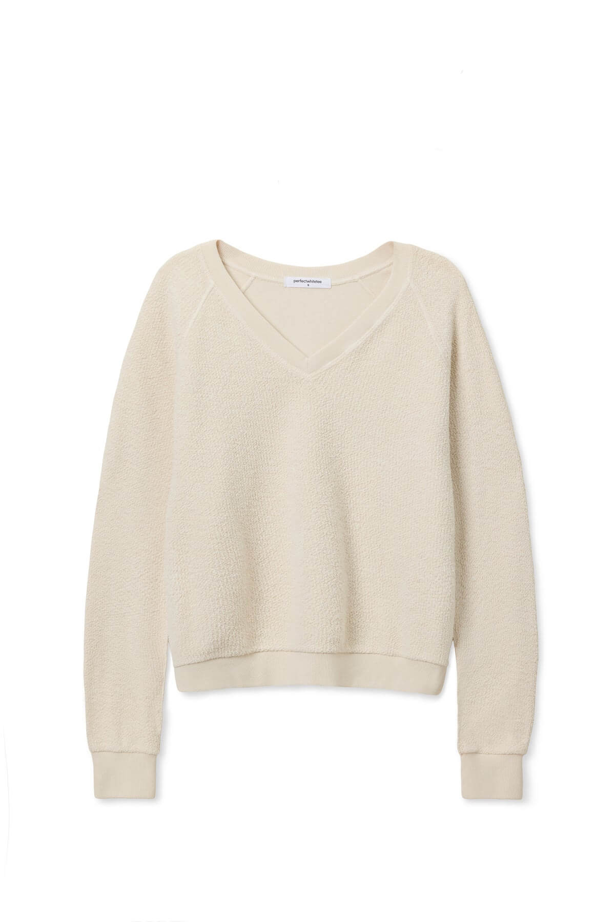 Perfect White Tee Zuri Sweatshirt in sugar