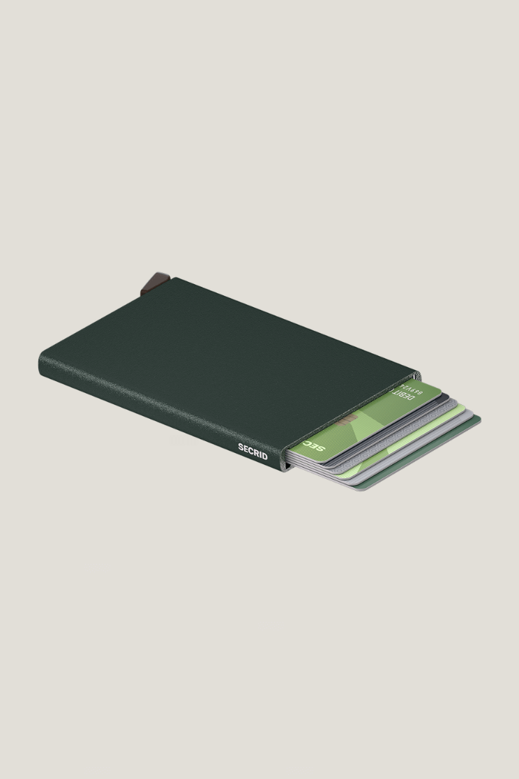 SEcrid card protector in powder forest