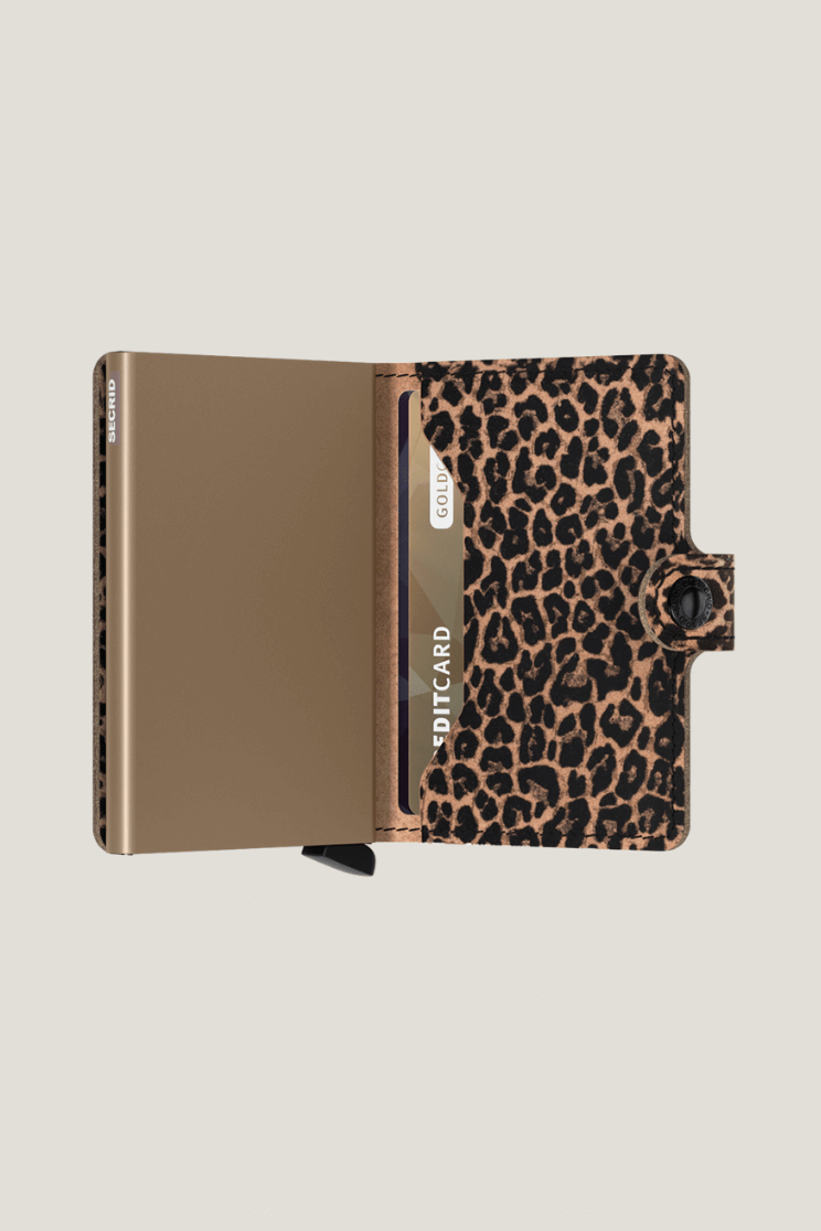SEcrid mini wallet in leo beige