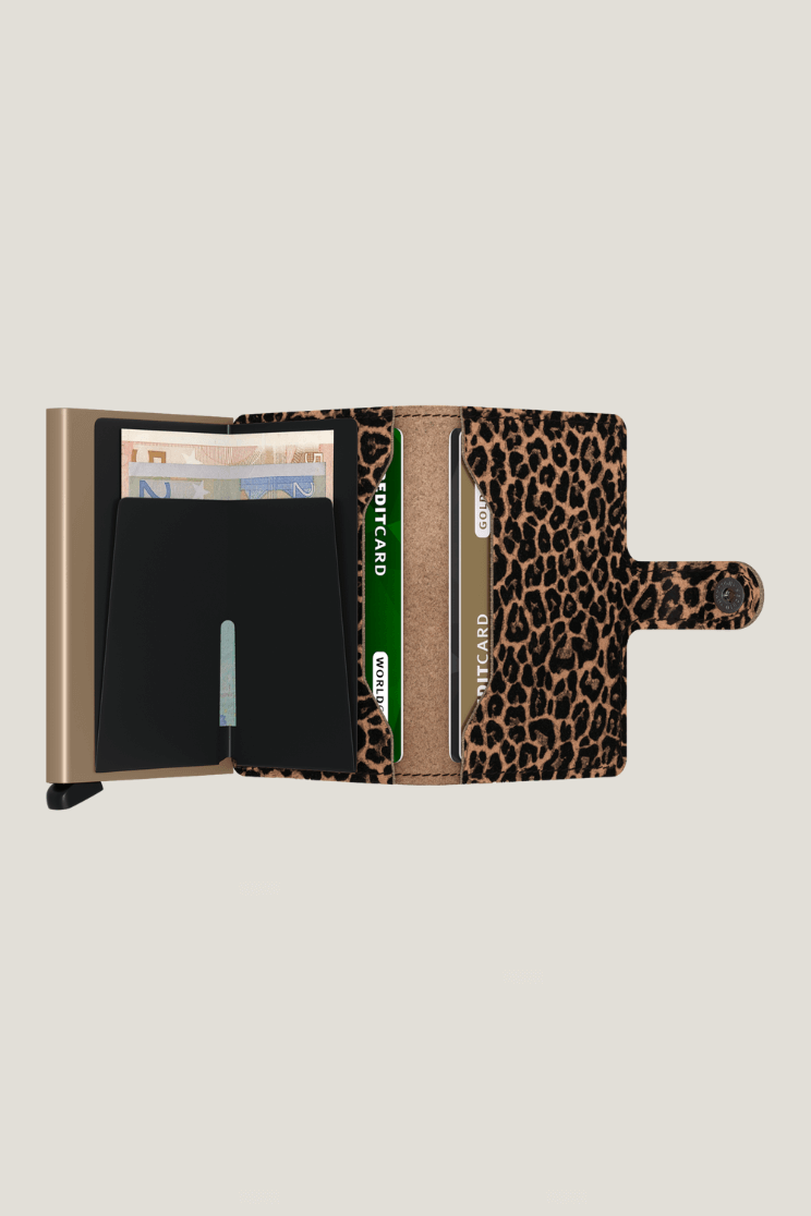 SEcrid mini wallet in leo beige