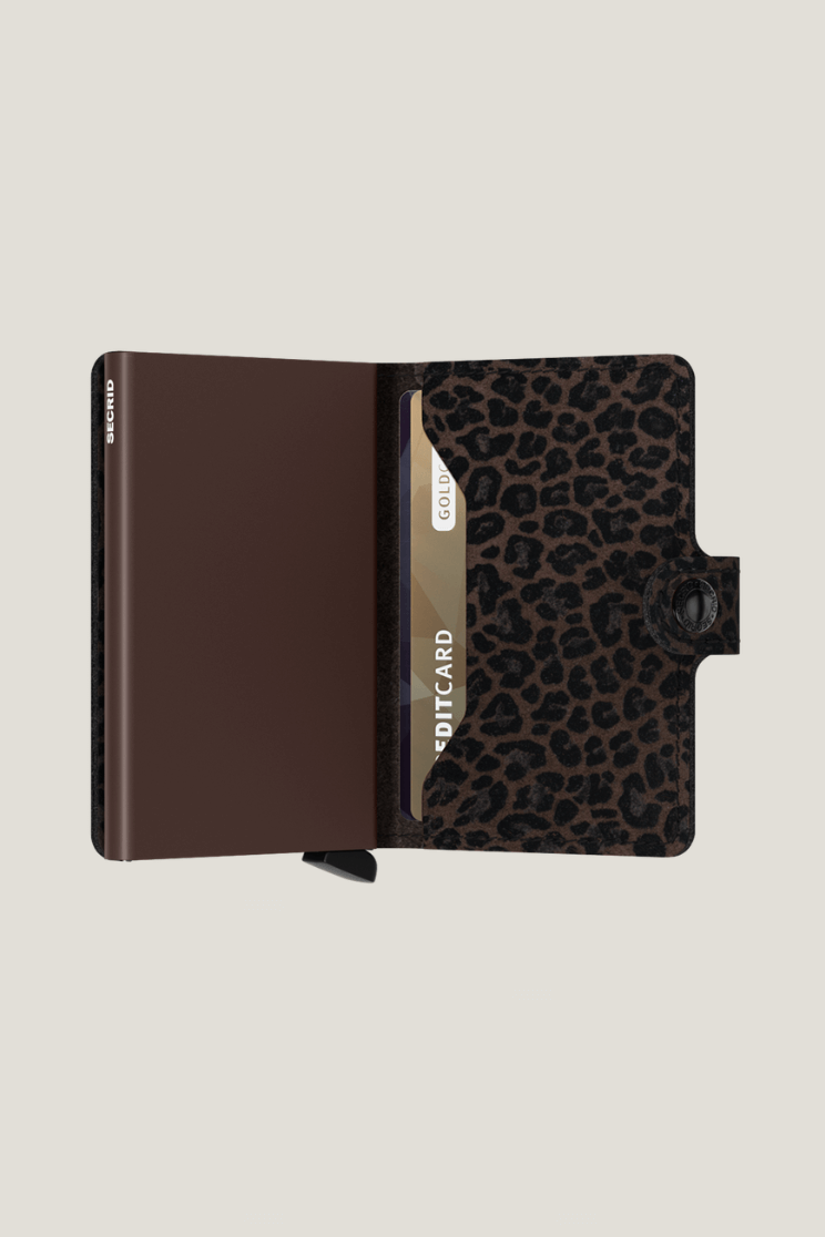 SEcrid mini wallet in leo brown