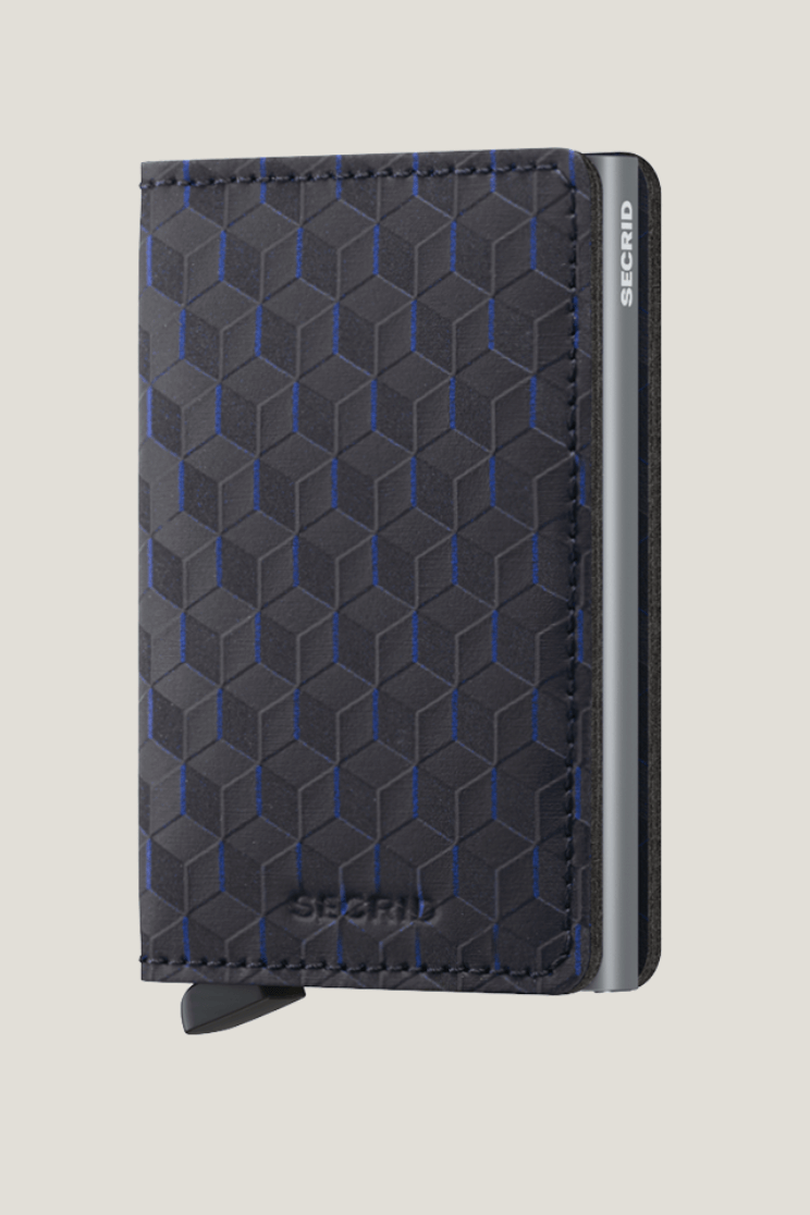 SEcrid slim wallet optical in black-titanium