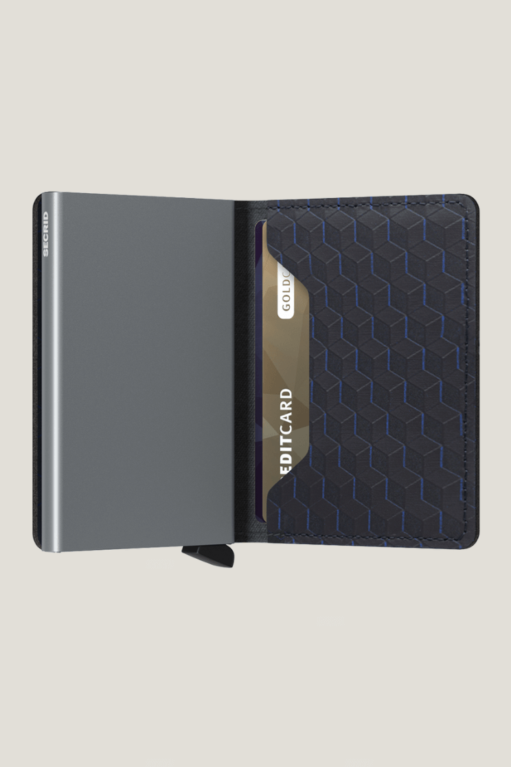 SEcrid slim wallet optical in black-titanium