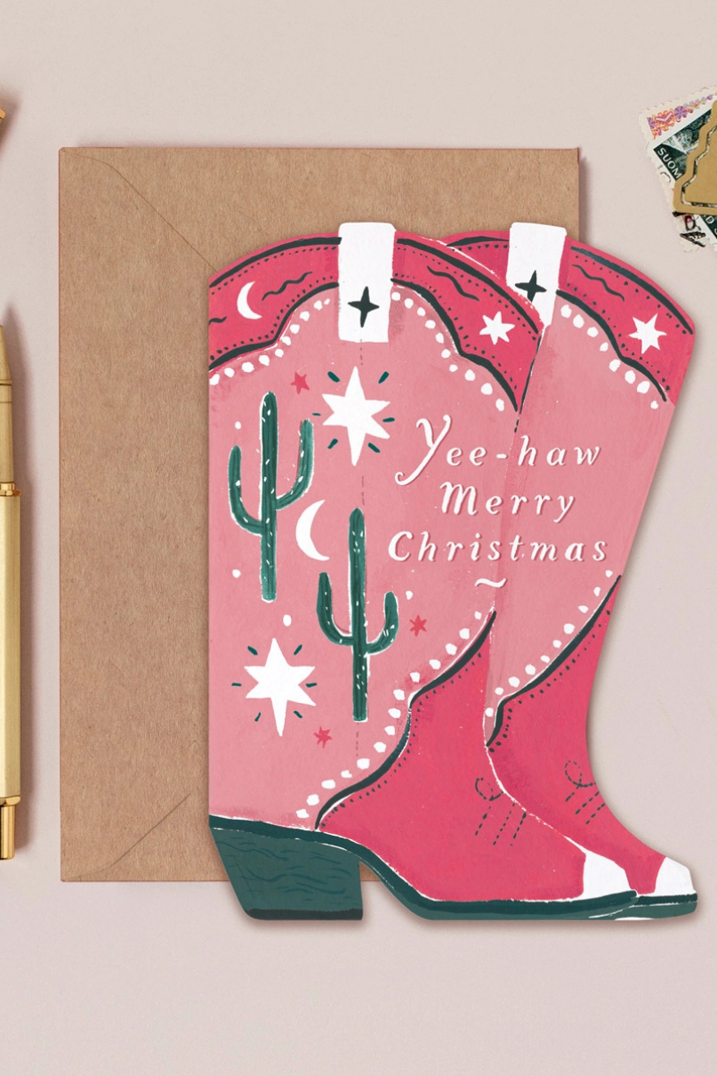 Sister Paper Co. yee-haw christmas card