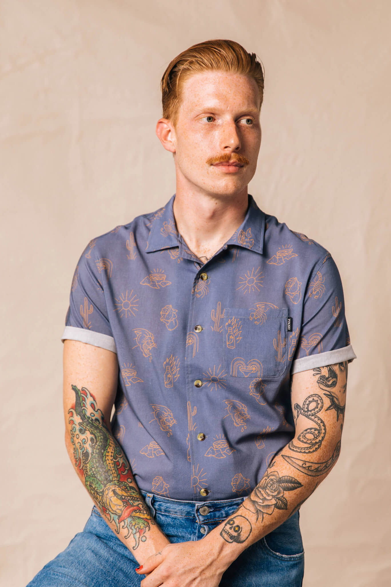 Pyknic Adios Burritos button up