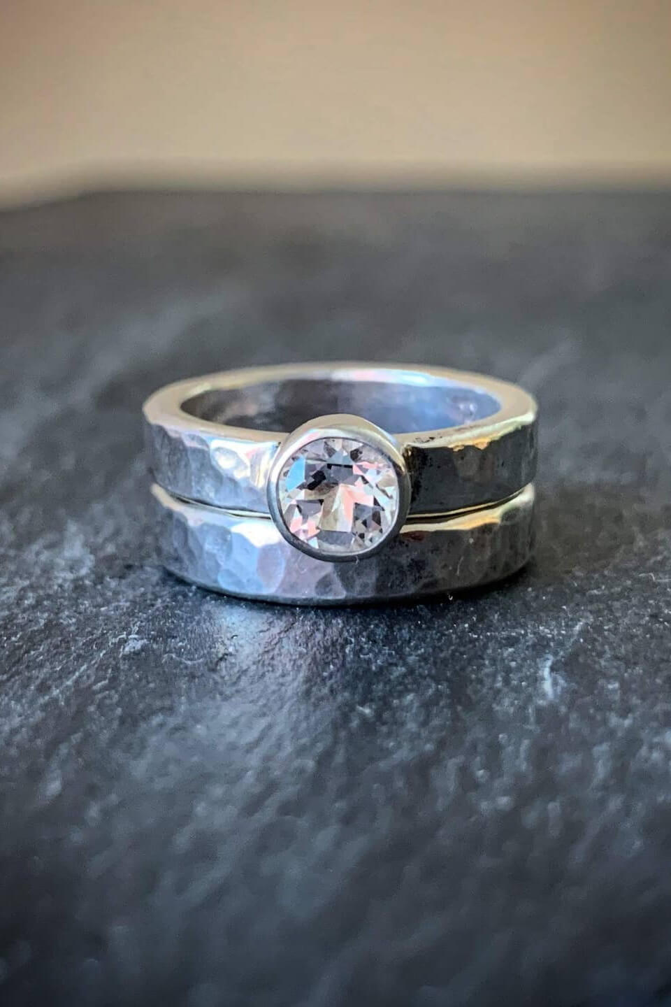 Raegan Hough Metalsmith two piece ring set