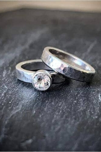 Raegan Hough Metalsmith two piece ring set