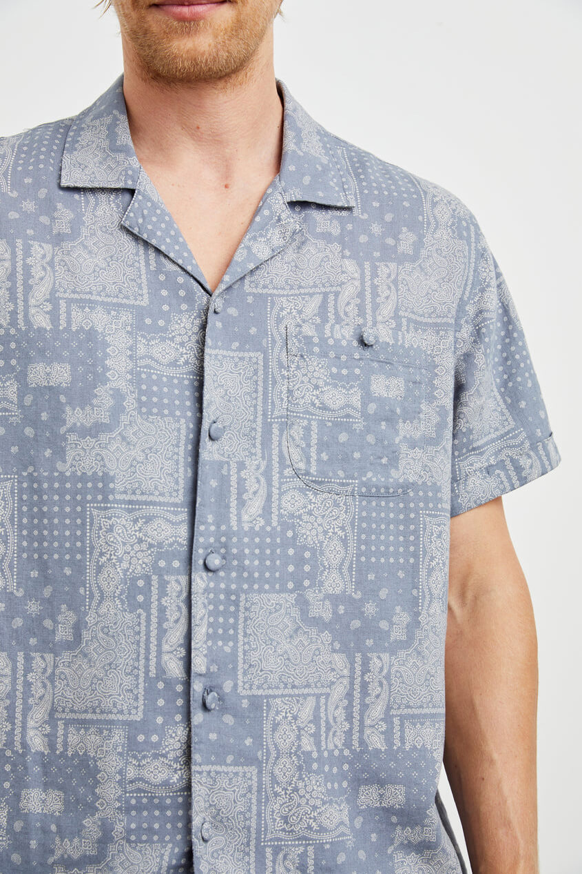 rails ace shirt in patchwork