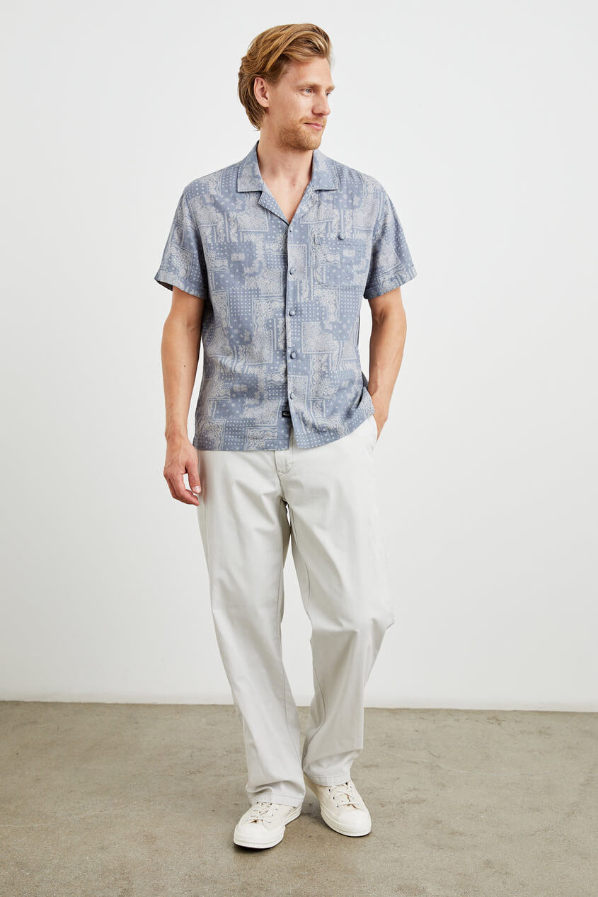 rails ace shirt in patchwork