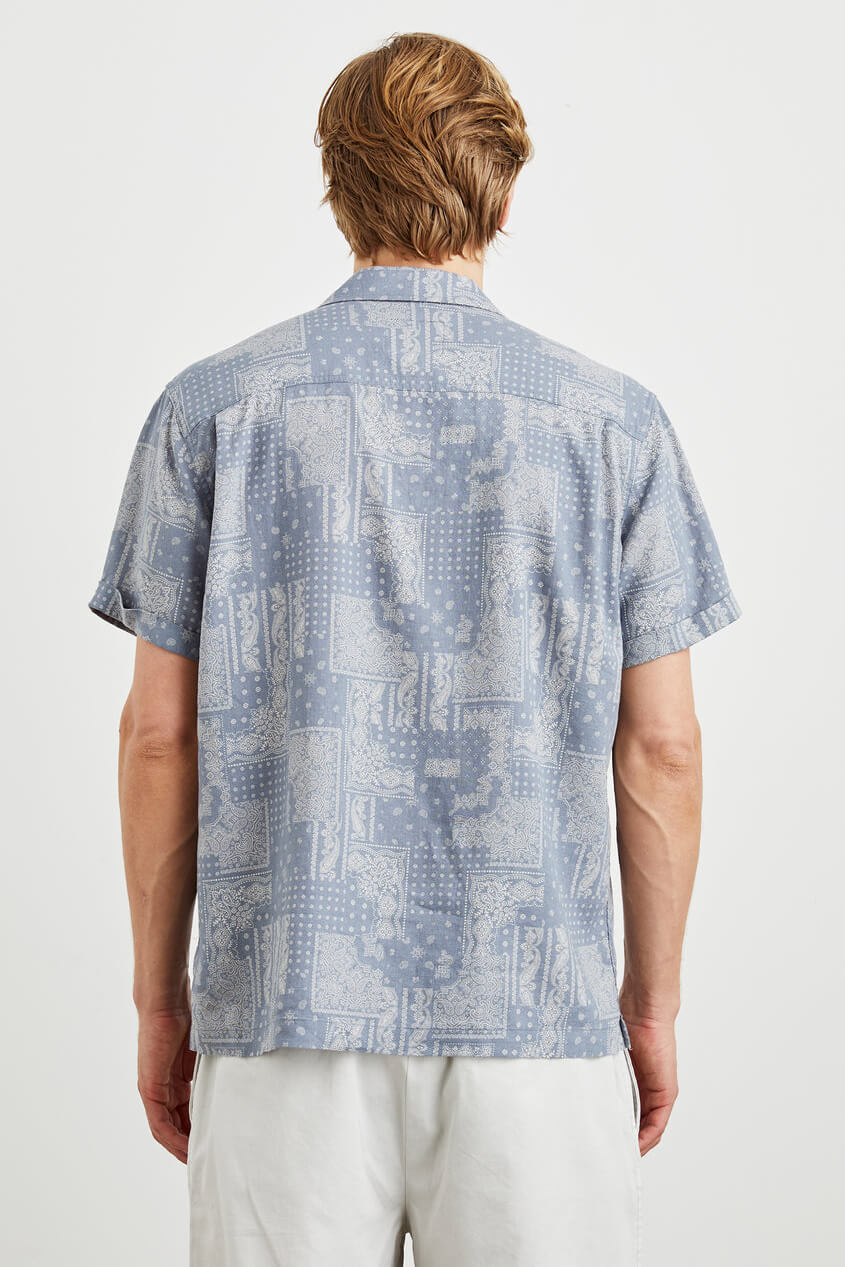 rails ace shirt in patchwork