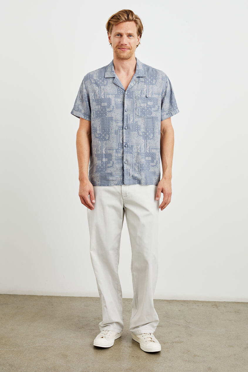 rails ace shirt in patchwork