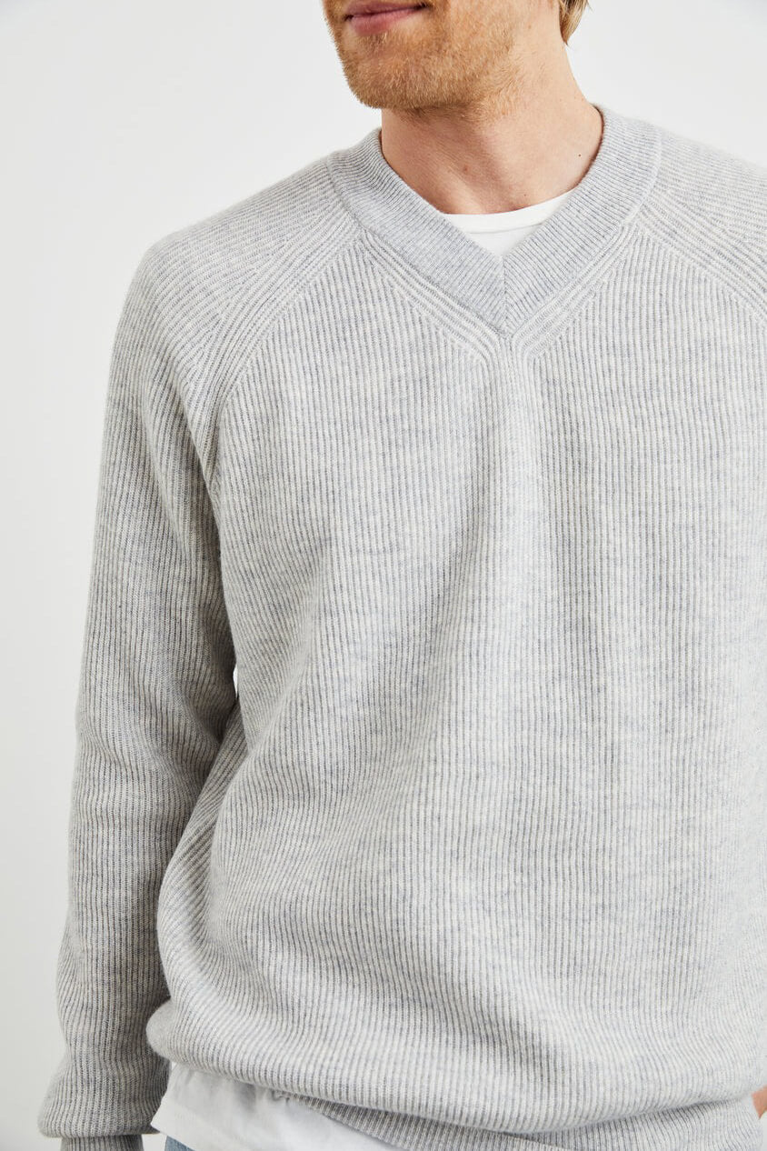 Rails Ansel sweater in grey melange
