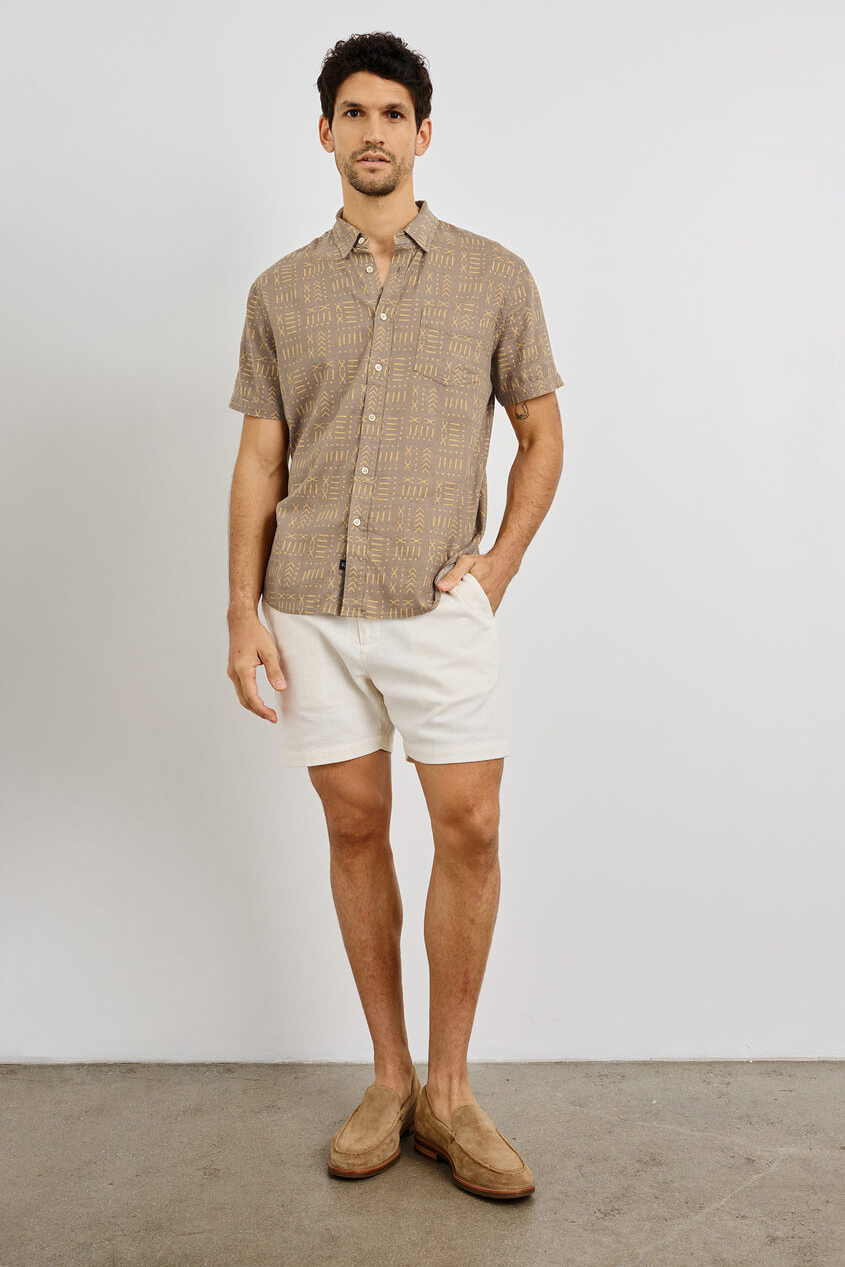 Rails Carson shirt in bali batik brown