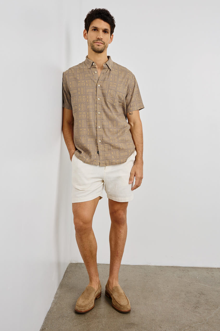 Rails Carson shirt in bali batik brown