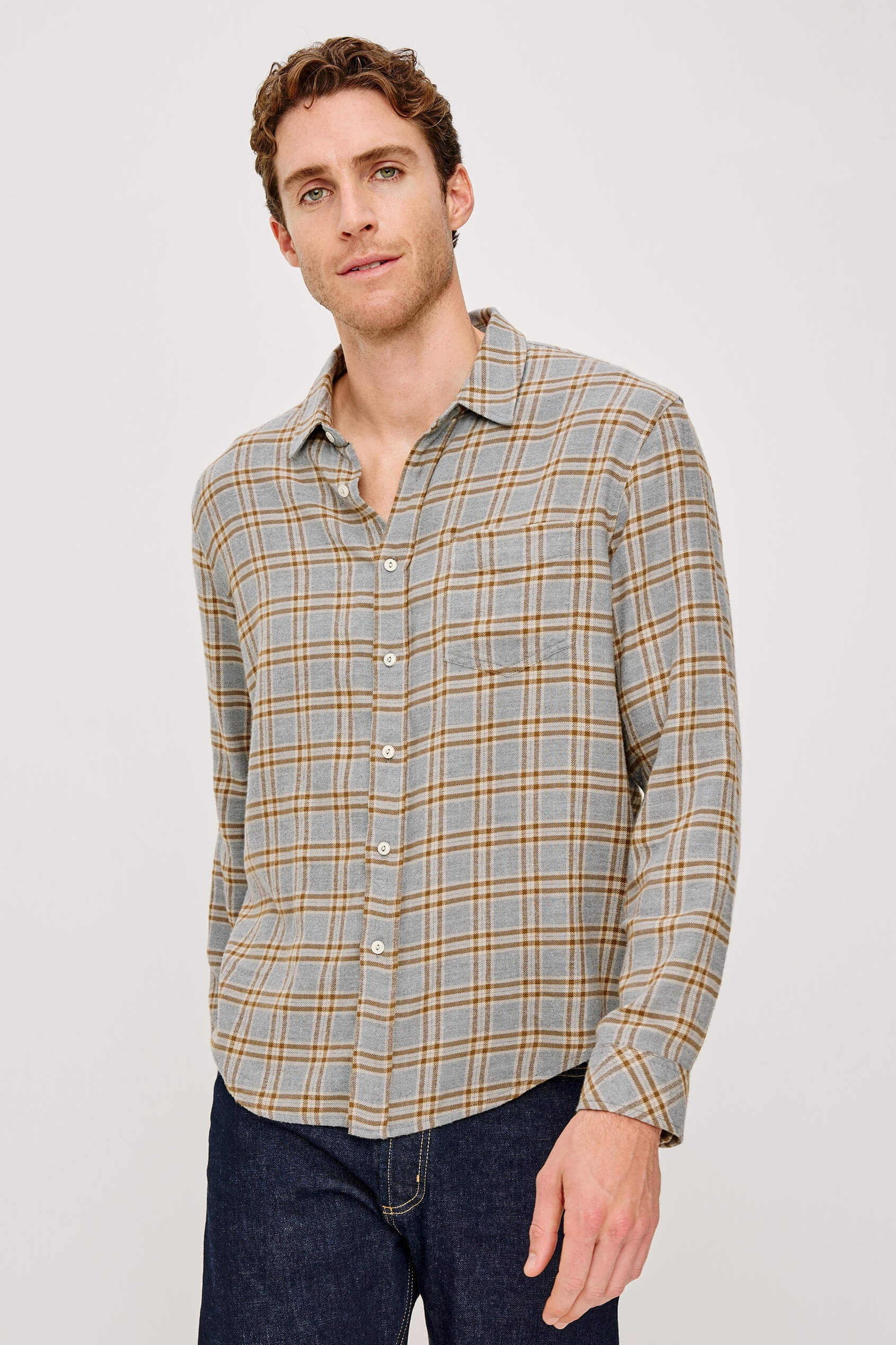 Rails Lennox Shirt in shale truffle