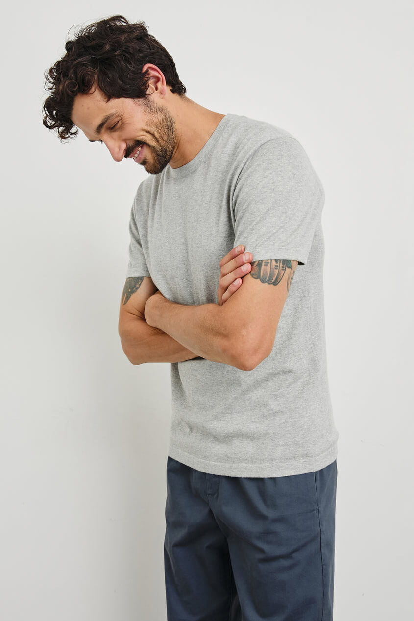 Rails Mason Tee in heather grey