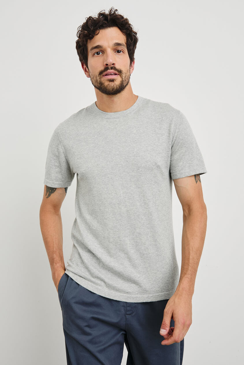 Rails Mason Tee in heather grey