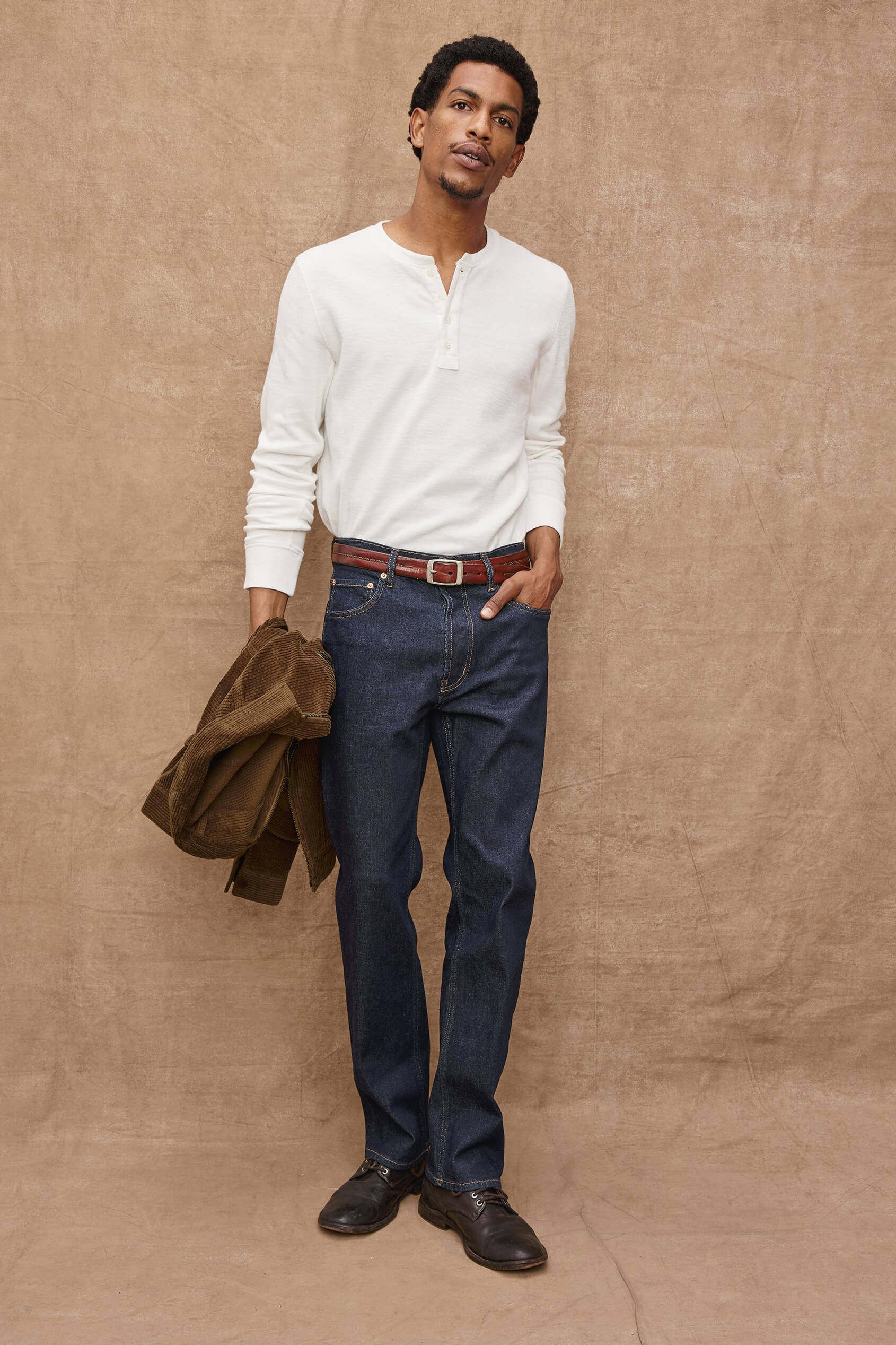 Rails Soto Henley in whitecap