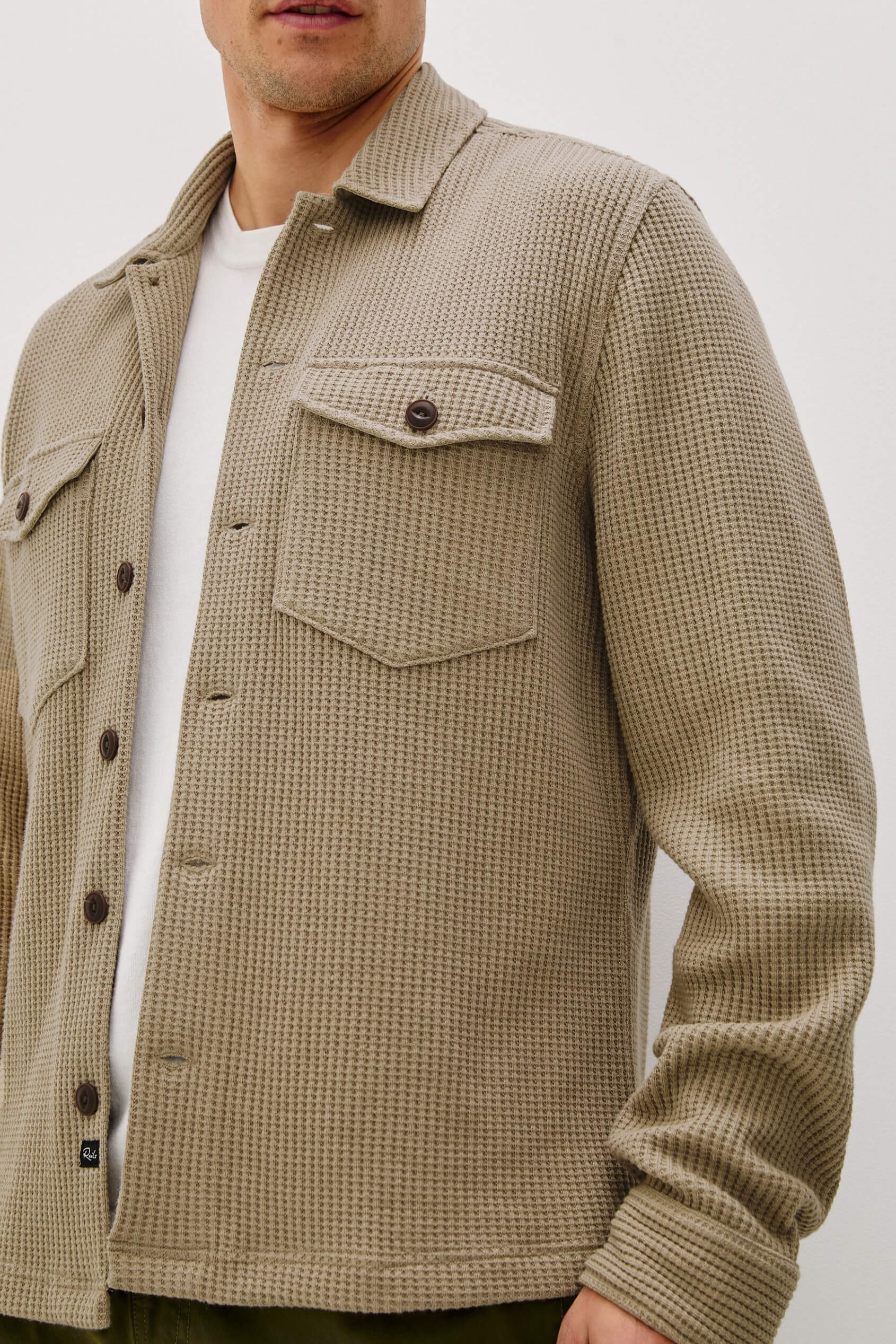 Rails Wells Overshirt in barley