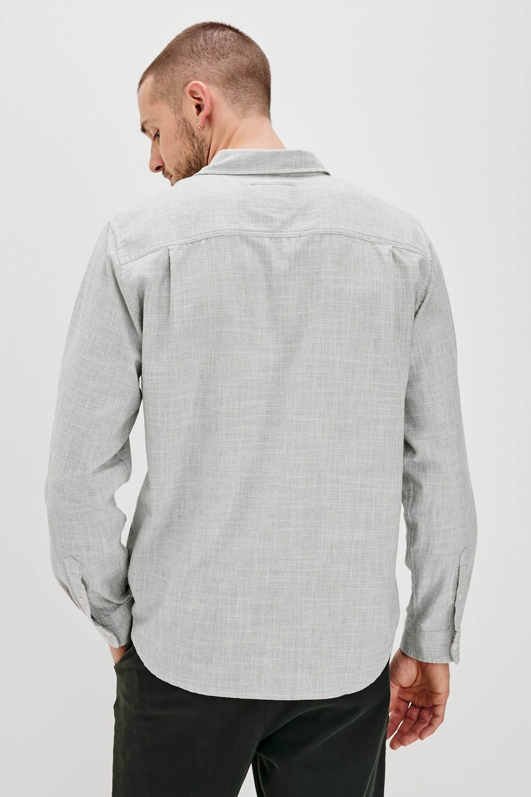 Rails Wyatt Shirt in platinum etch