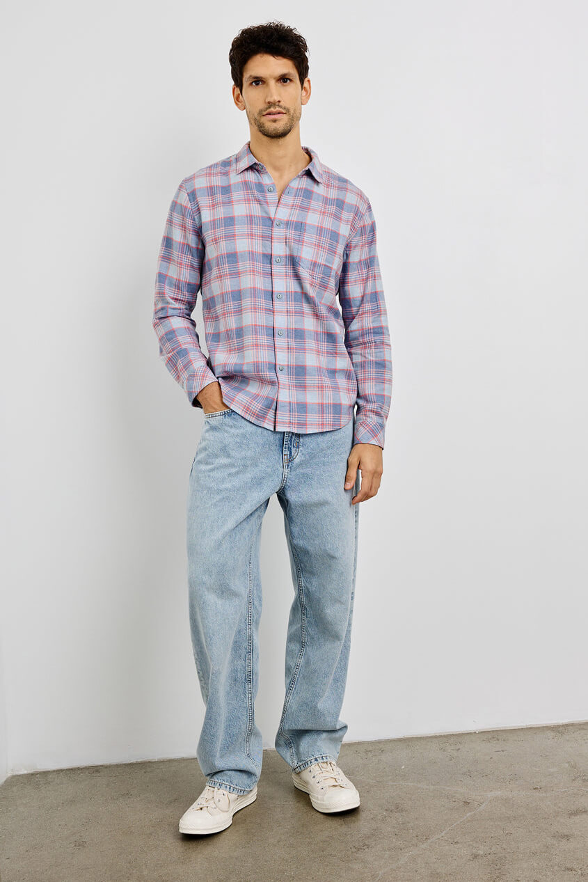 Rails Wyatt shirt in ruby seadragon