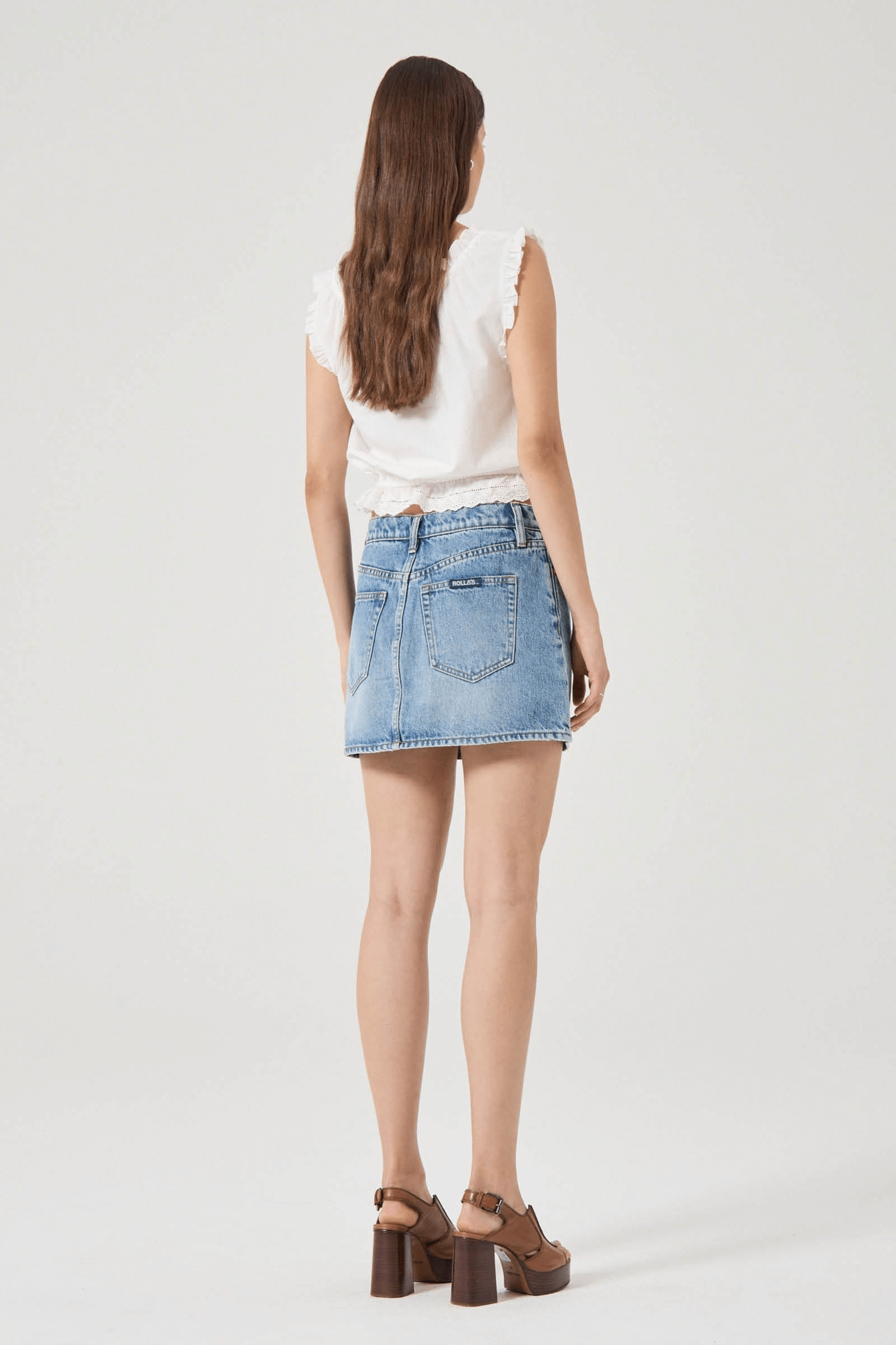 Rolla's Jeans Relazed Mini Skirt in lennon vintage