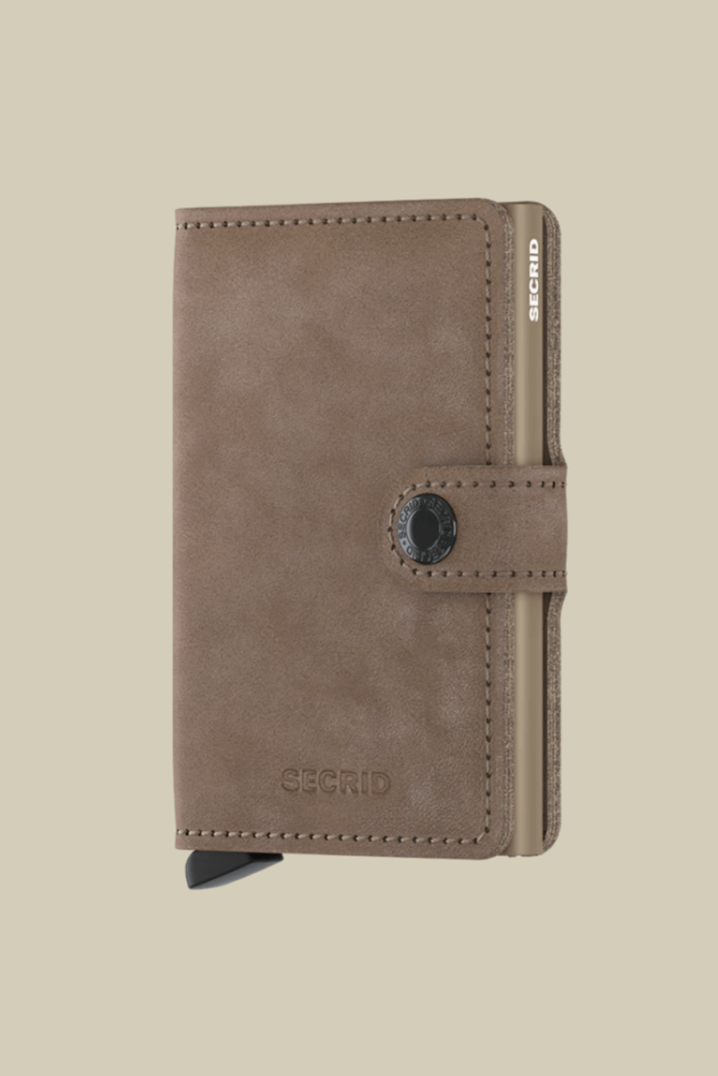 Secrid mini wallet in vintage taupe