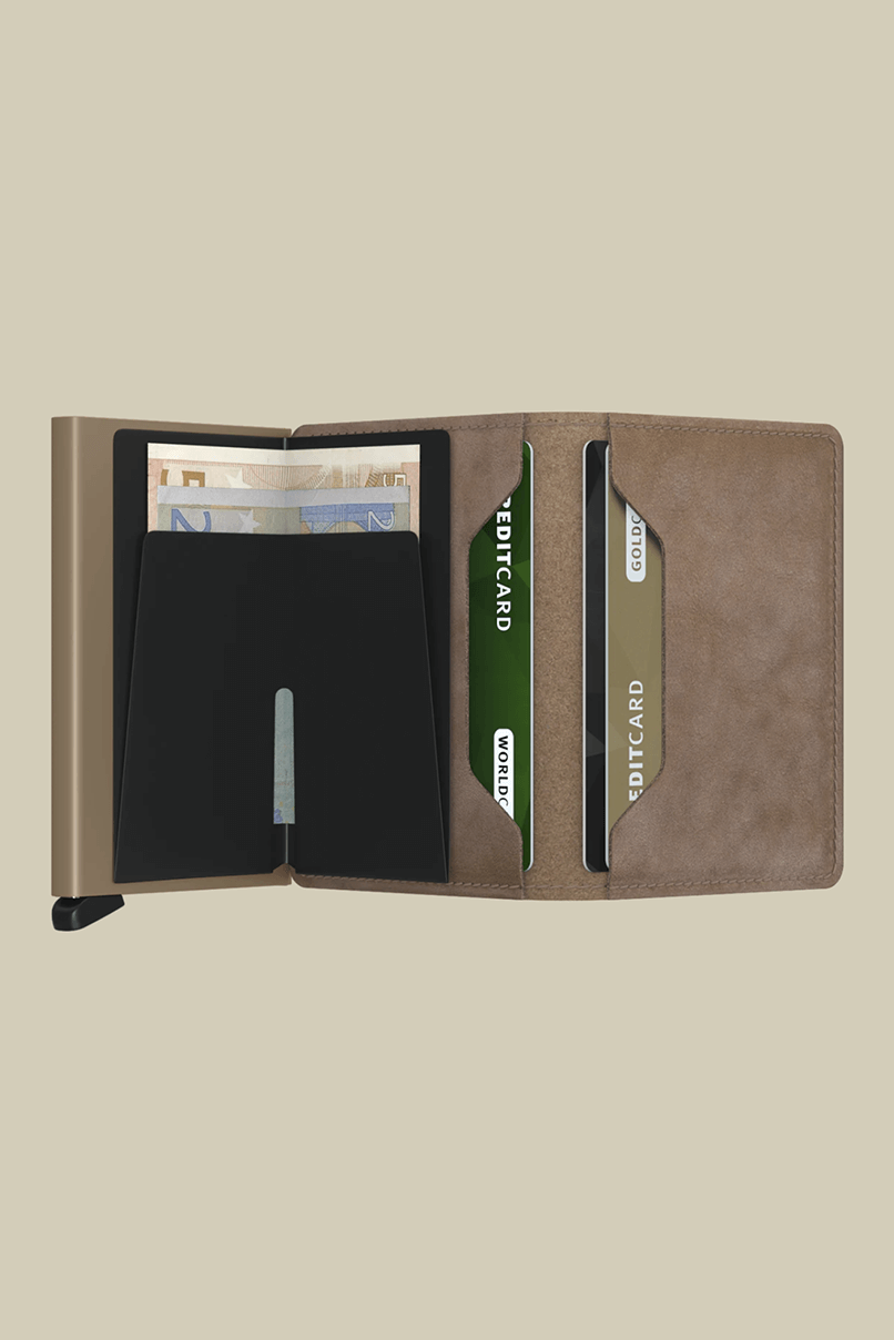 Secrid slim wallet in vintage taupe