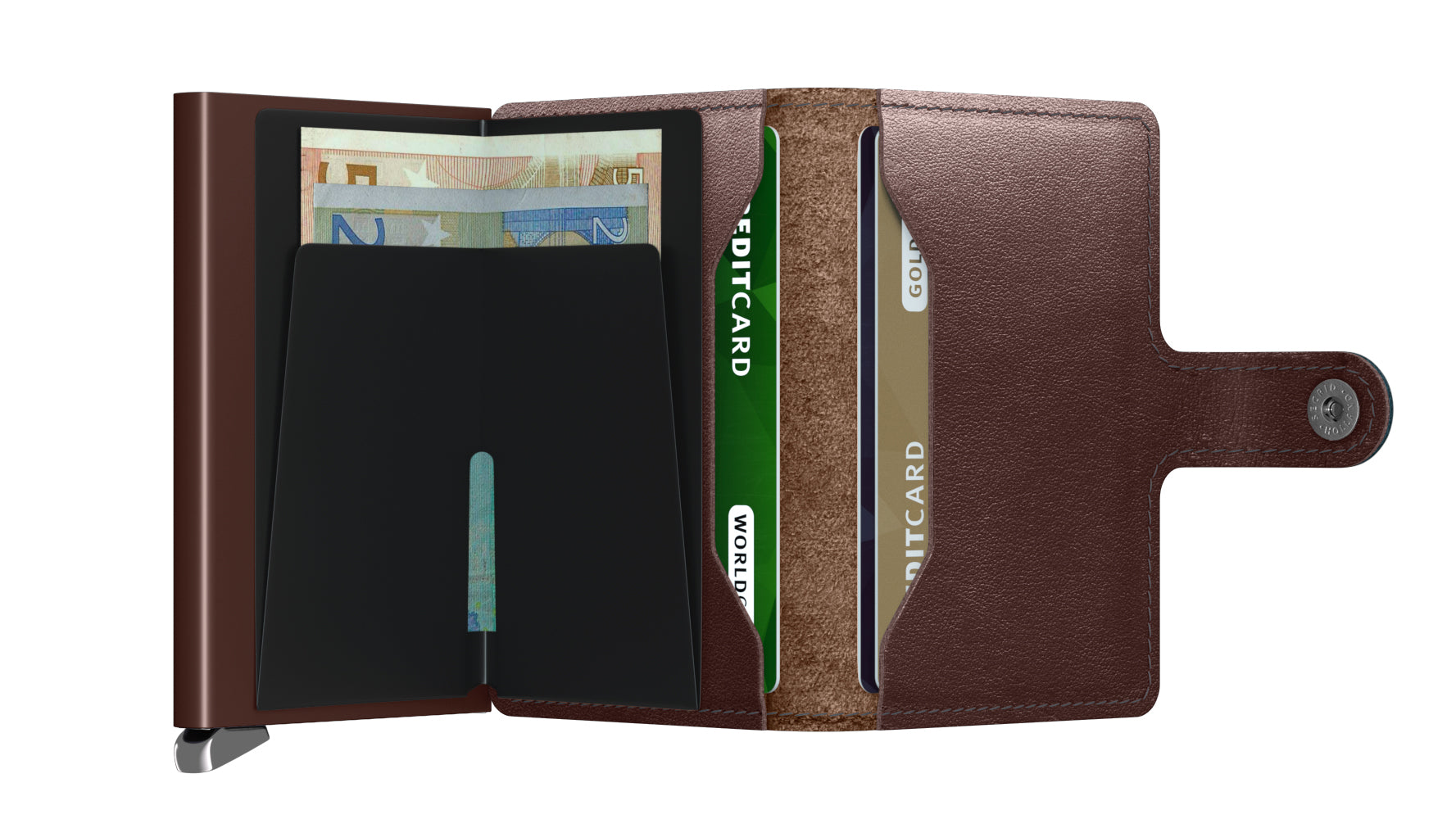 SECRID Premium Mini Wallet Dusk Dark Brown
