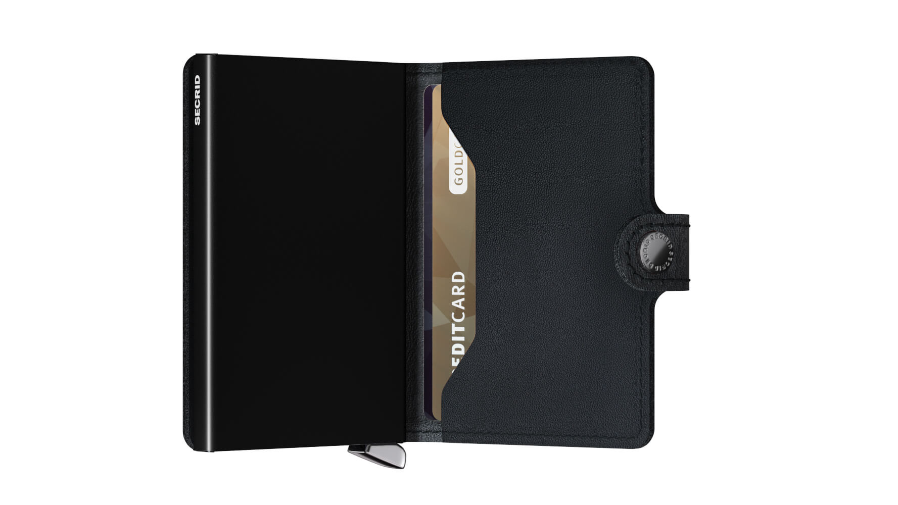 leather and metal wallets for men