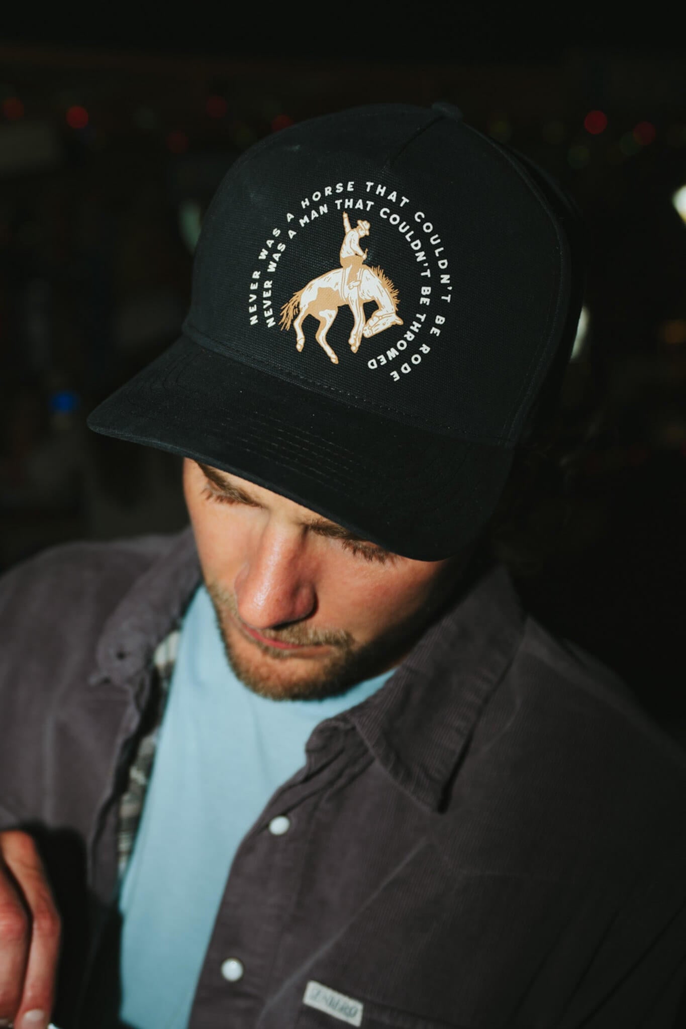 Sendero Never Was A Horse Hat in black