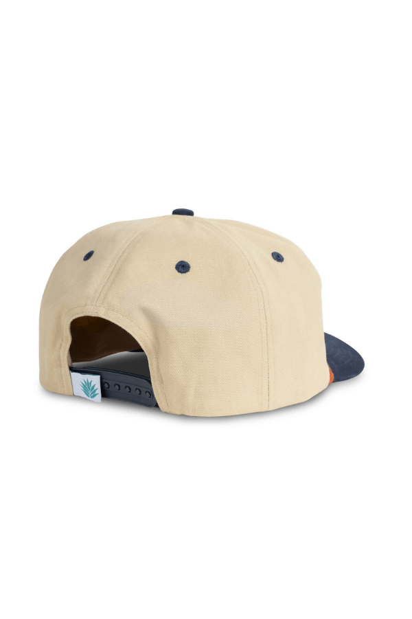 Sendero Retro Logo Hat in cream navy