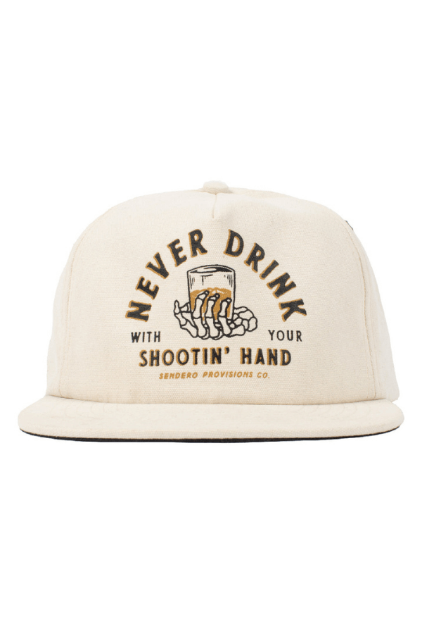 Sendero Shootin Hand Hat in white