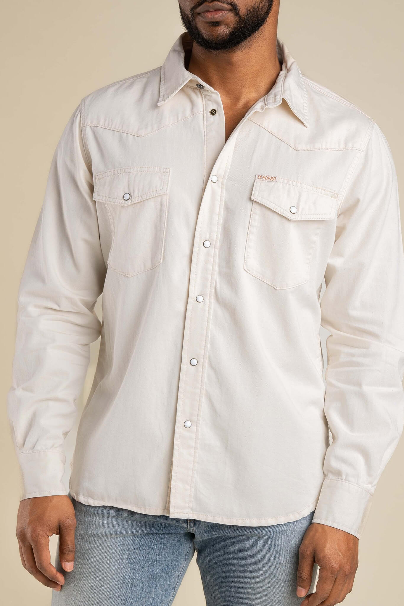 Sendero Wyatt Shirt in ecru