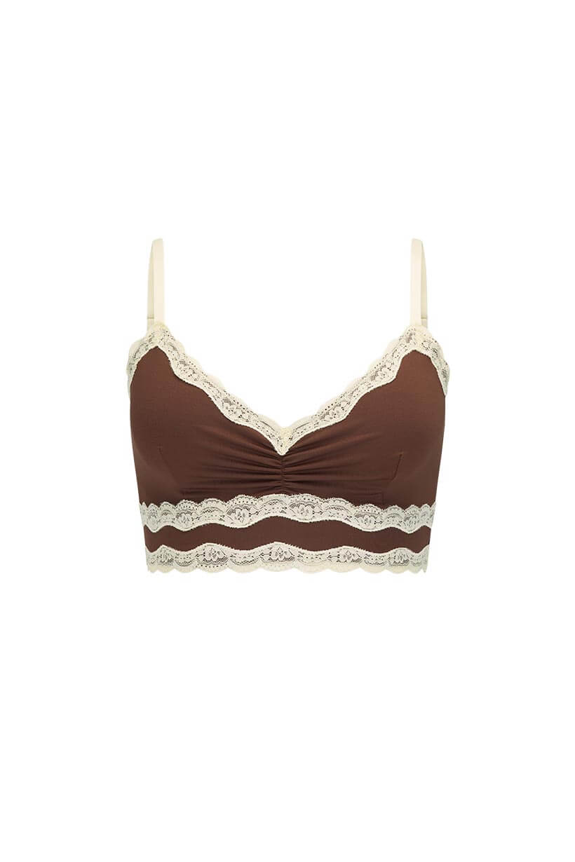 Spell Amour Lace Bralette in coconut