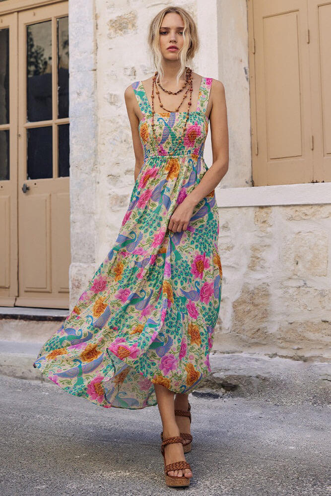Spell Boheme Strappy Maxi Dress in spring