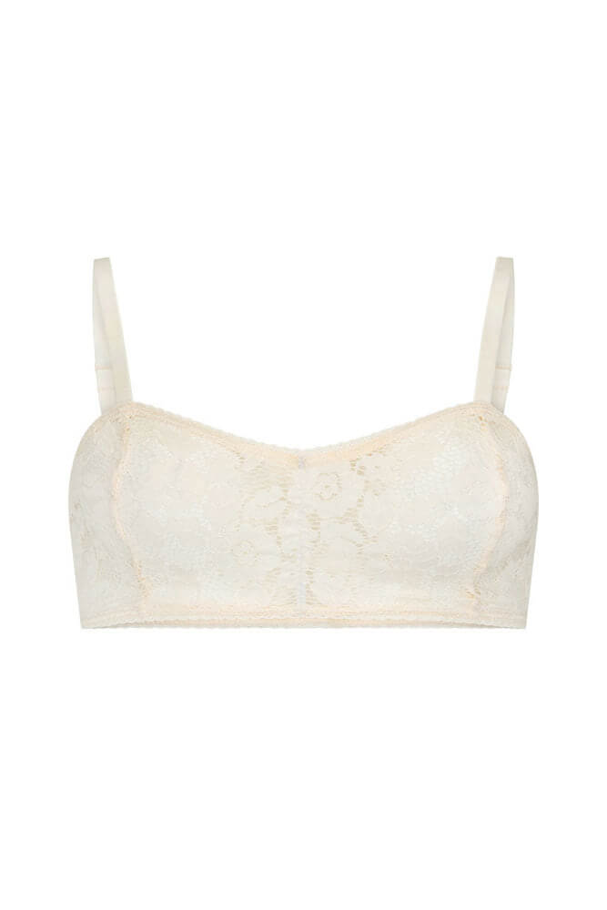 Spell lux lisbon lace bralette in cream