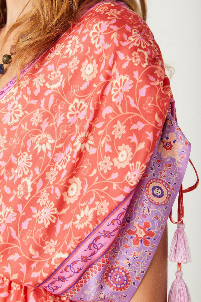 Spell sunshine bandit gown in cayenne