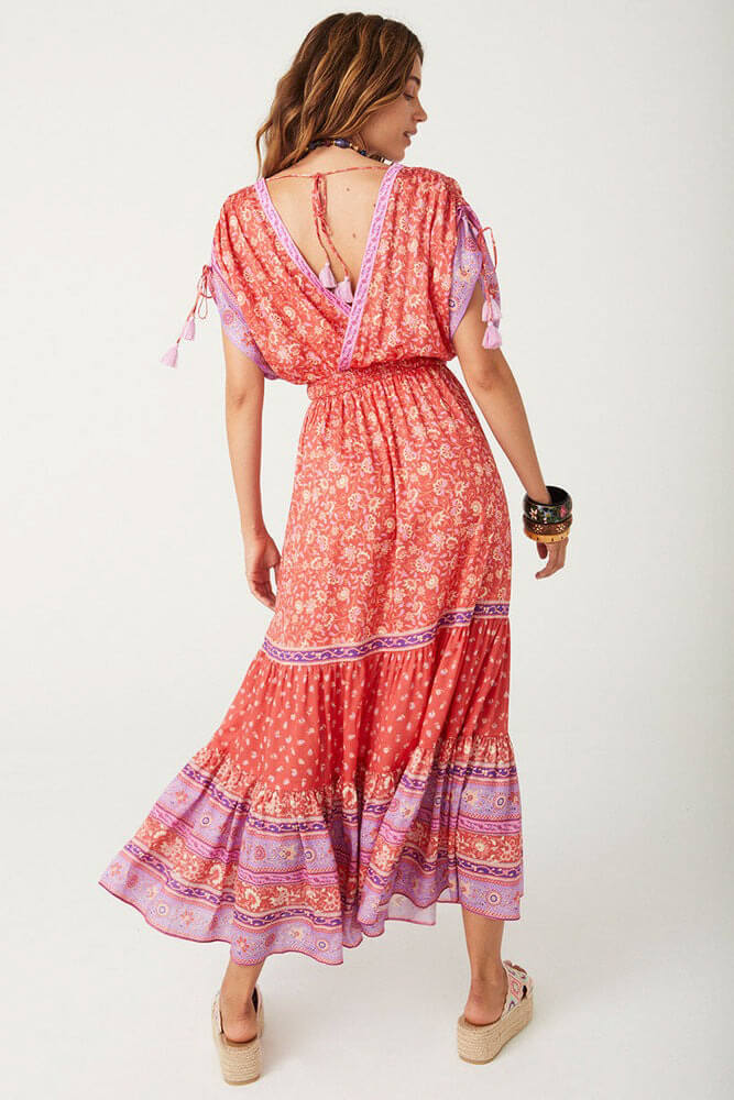 Spell sunshine bandit gown in cayenne