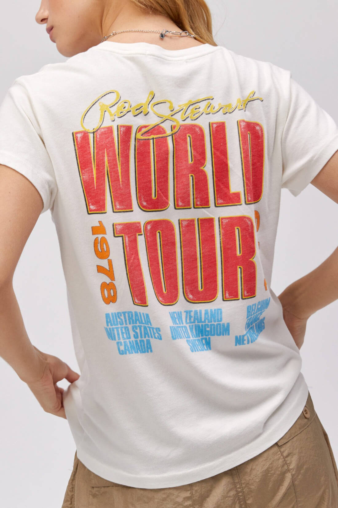 rod steward rainbow tour merch tee