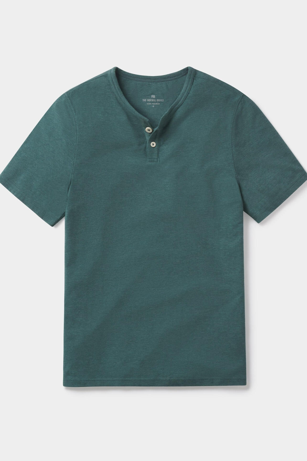 The Normal Brand Active Puremeso SS weekend henley in pine
