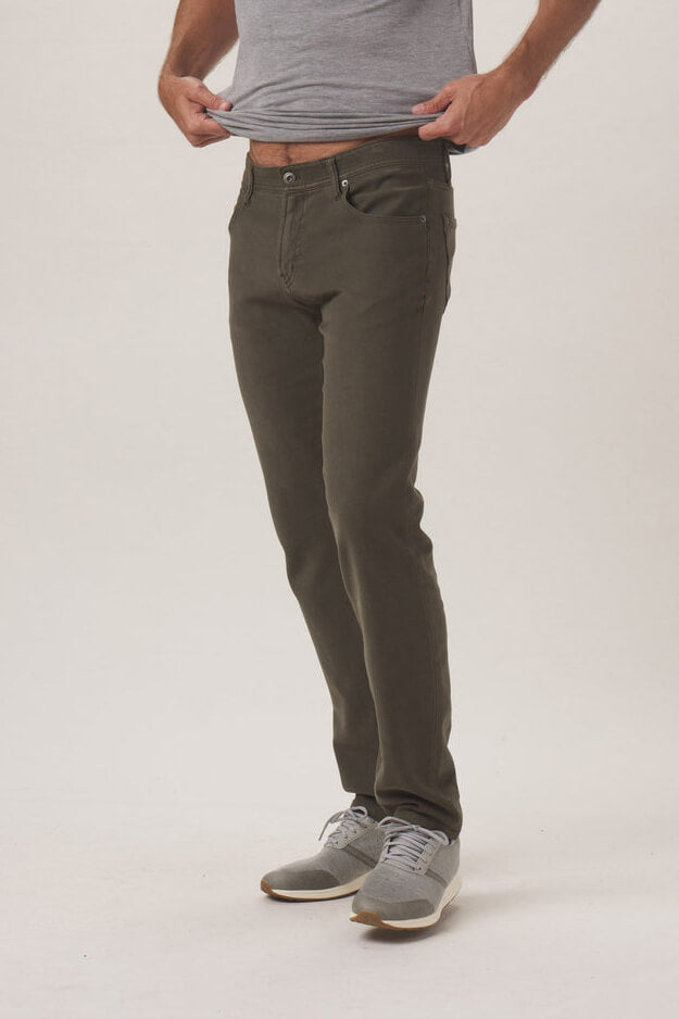 The Normal Brand comfort terry pant in olive