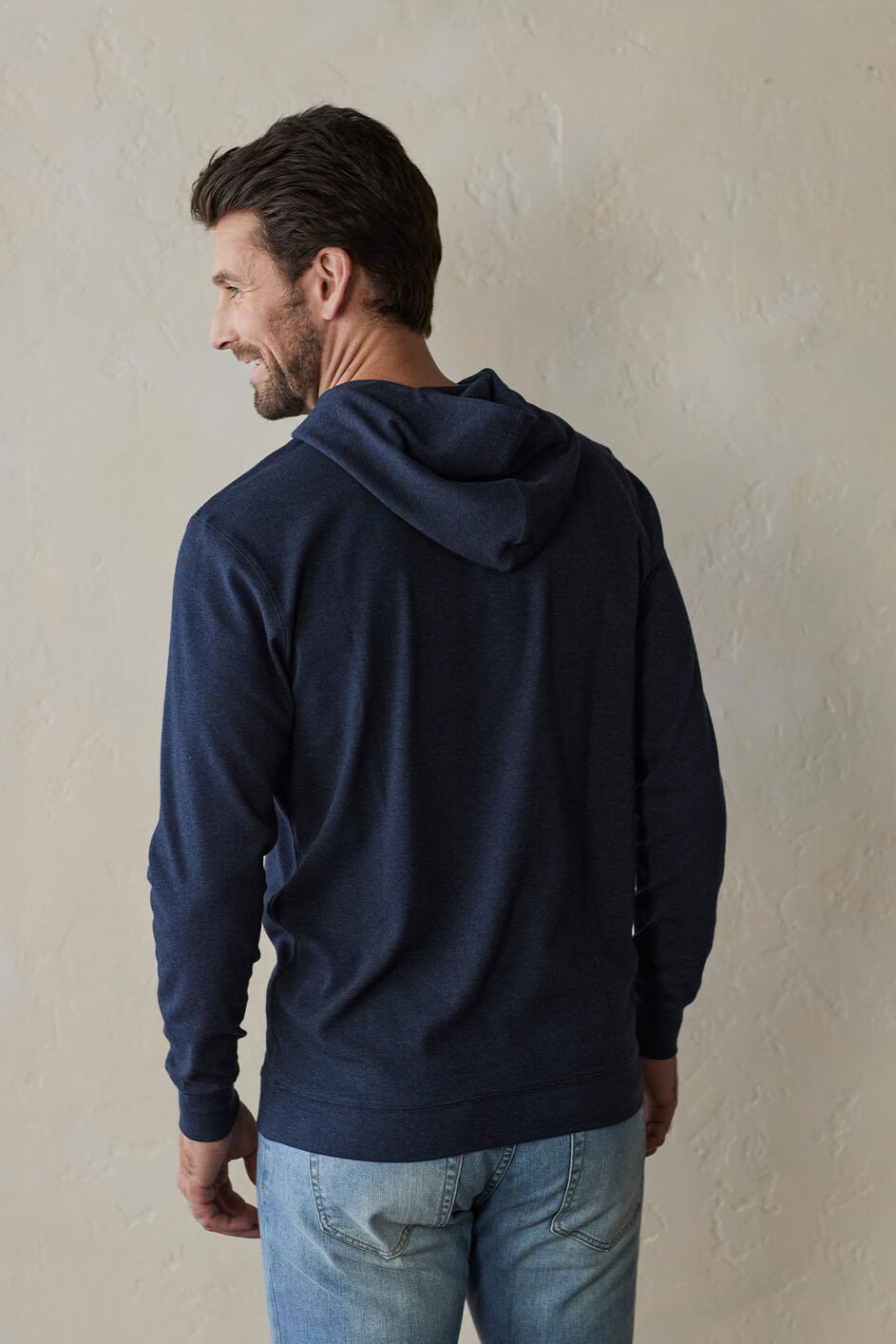 The Normal Brand Puremeso Essential Hoodie in navy