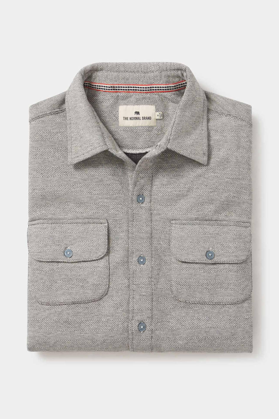 The Normal Brand Textured Knit Shirt in graphite