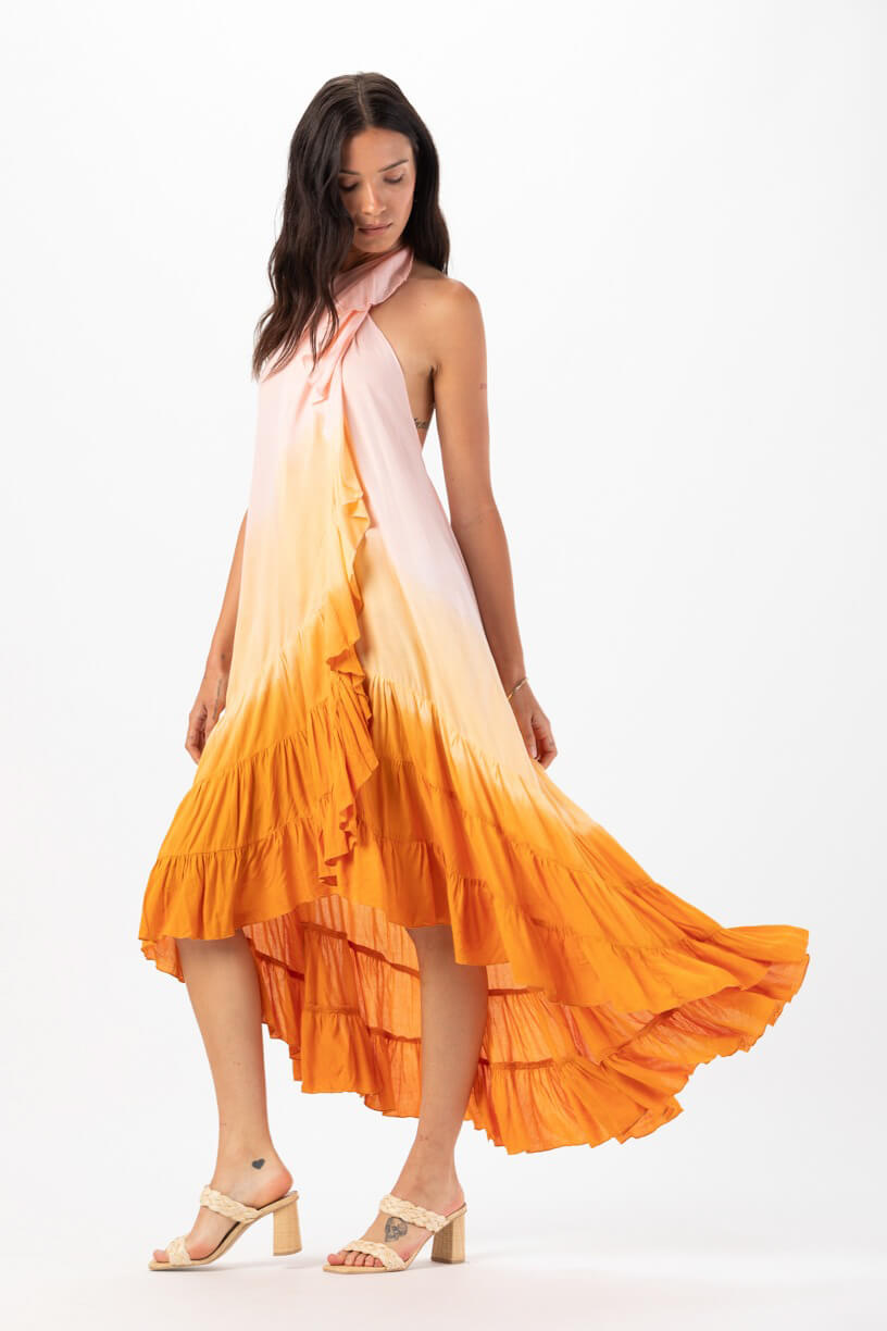 Tiare Hawaii aphrodite maxi dress in dawn ombre