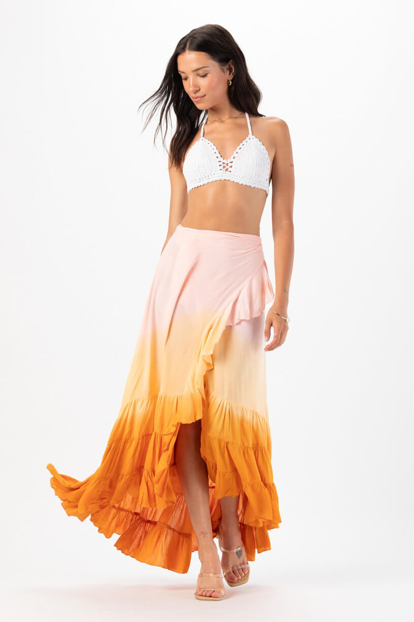 Tiare Hawaii aphrodite maxi dress in dawn ombre