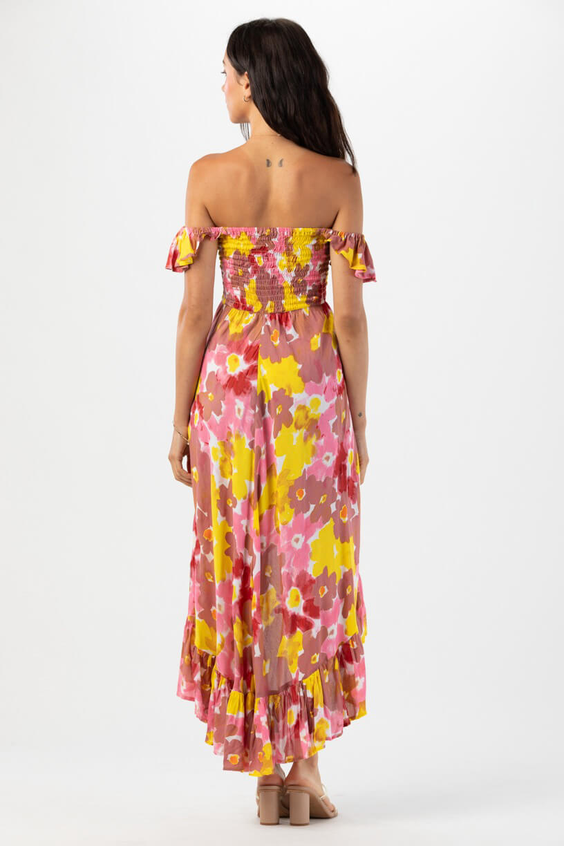 Tiare Hawaii Brooklyn maxi dress in watercolor dreams mauve
