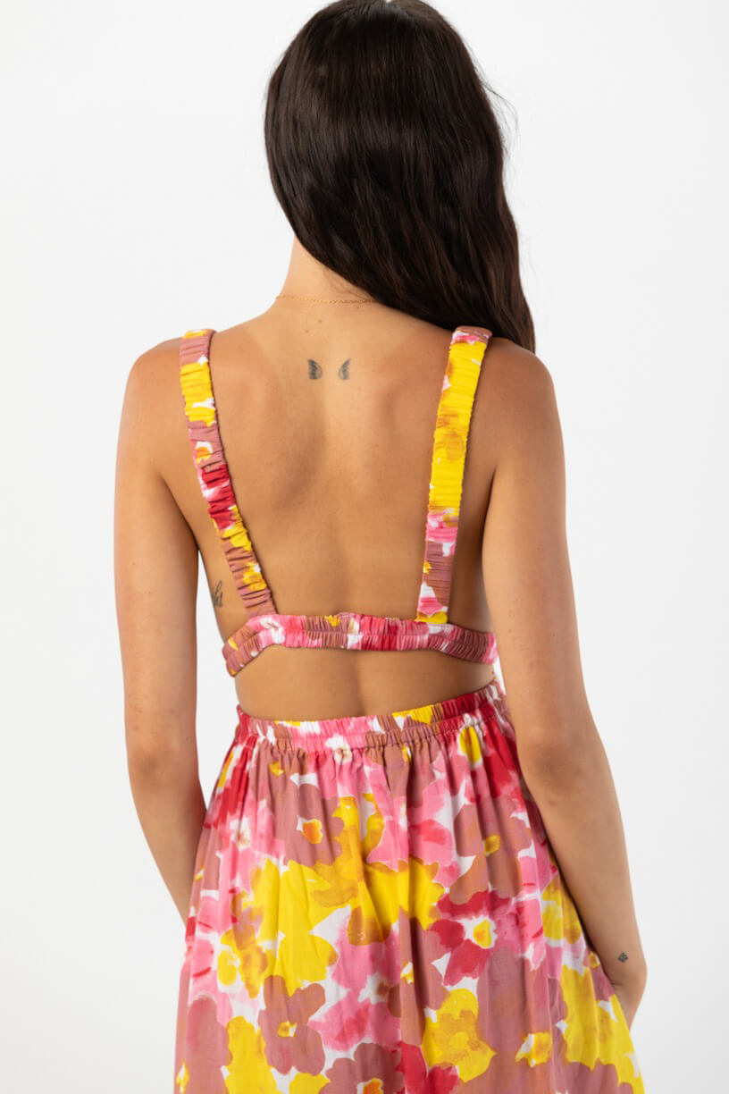 Tiare Hawaii Hope mini dress in watercolor dreams mauve